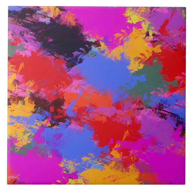 Azulejo Cebra pintada (Frente)