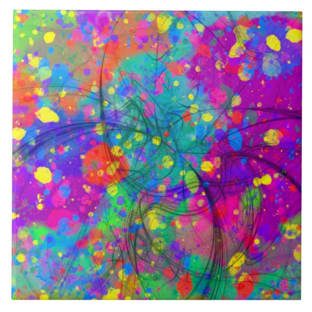 Azulejo Celebración colorida (Frente)