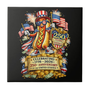 Azulejo Celebración del 250 aniversario de la independenci