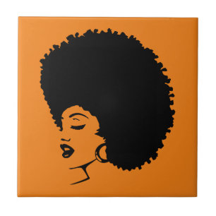 Azulejo Celebrar audaz elegancia con la mujer africana
