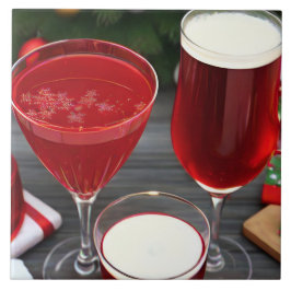 Azulejo Celebration Cherry Red Drinks