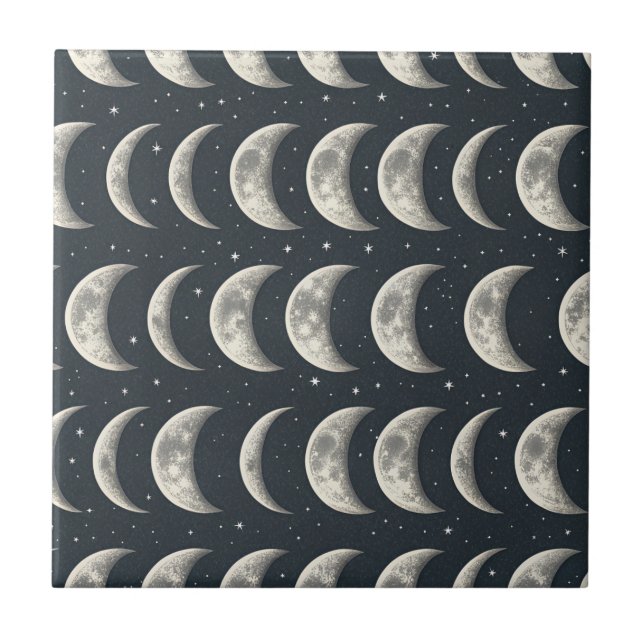 Azulejo Celestial Moon Phase (3) (Frente)