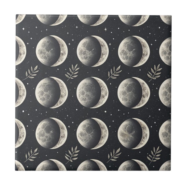 Azulejo Celestial Moon Phase (6) (Frente)