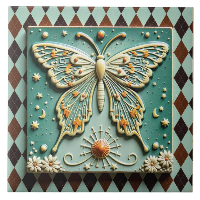 Azulejo Celestial Wings at the Diamond Court (Frente)