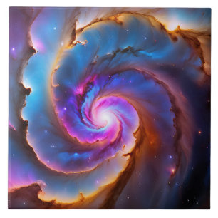 Azulejo "Celestio" - Nebulosa y galaxias