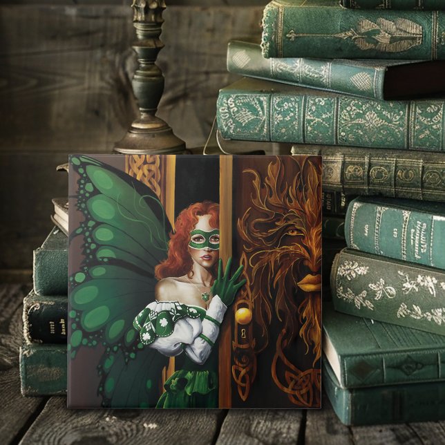 Azulejo Celta verde de hadas de contraseña (Subido por el creador)