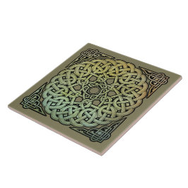 Azulejo Celtic Knotwork Mandala
