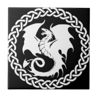 CelticCircleWhiteDragon