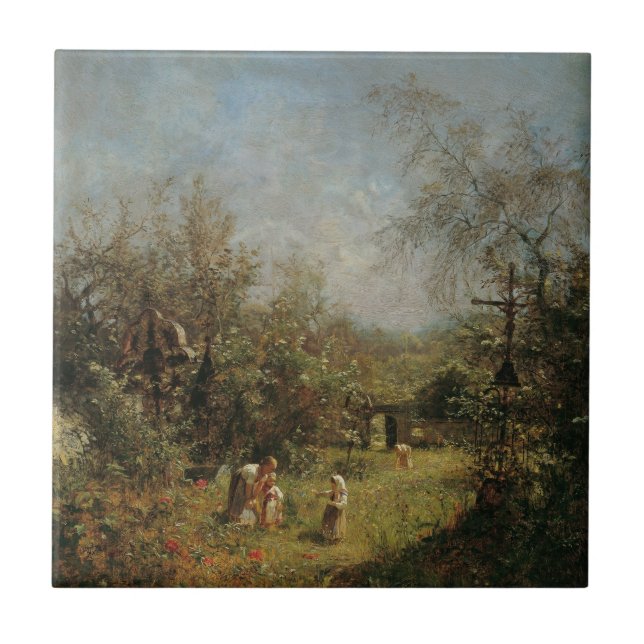 Azulejo Cementerio abandonado en Goisern (Frente)