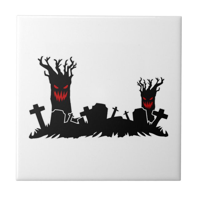 Azulejo Cementerio de Halloween (Frente)