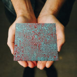 Azulejo Cemento De Patina De Cobre Rusto<br><div class="desc">Este embaldosado de cerámica es una hermosa mezcla de arte y arquitectura, con una elegancia antigua que es a la vez intemporal y contemporánea. Presenta un patrón intrincado que combina elementos de diseños florales y geométricos. Los colores primarios son verde azulados y rojos, creando un contraste vibrante que es visualmente...</div>