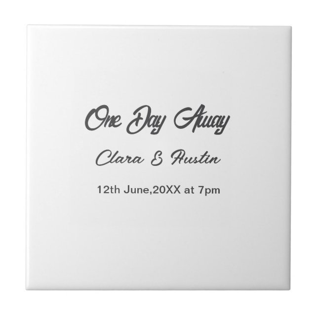 Azulejo Cena de ensayo Un día antes de la noche (Frente)