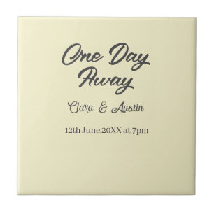 Azulejo Cena de ensayo Un día lejos noche antes nombre da