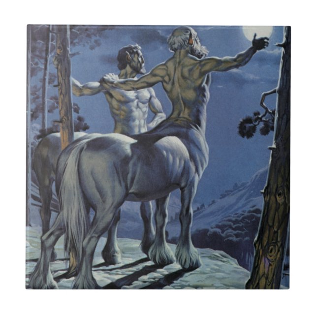 Azulejo Centaurs (litho del color) (Frente)