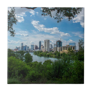 Azulejo Centro de Austin Skyline desde Norwood - Austin Te