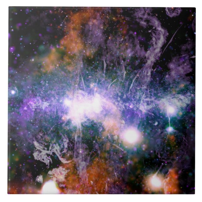 Azulejo Centro Galáctico de la Galaxia Vía Láctea Hubble (Frente)