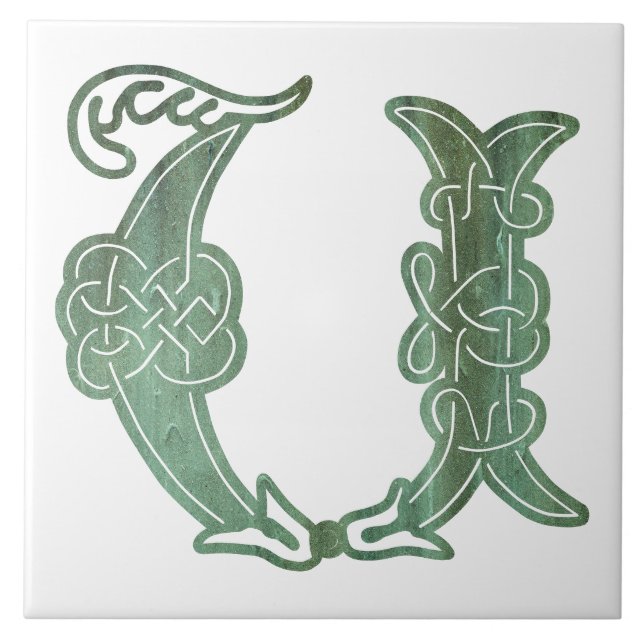 Azulejo Cera U Cera, Capital Decorativa Del Knot Celta Del (Frente)
