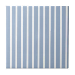 Azulejo Ceramic Tile  Blue Stripe 