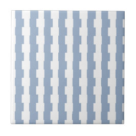 Azulejo Ceramic Tile  Blue Stripe 