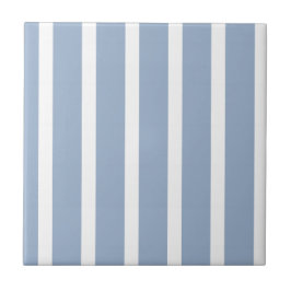 Azulejo Ceramic Tile  Blue Stripe 