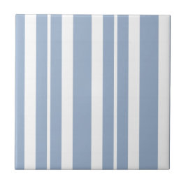 Azulejo Ceramic Tile  Blue Stripe 