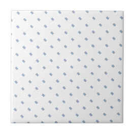 Azulejo Ceramic Tile  Blue Stripe Square