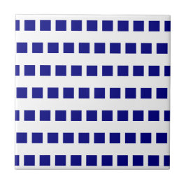 Azulejo Ceramic Tile Blue & White Checkered