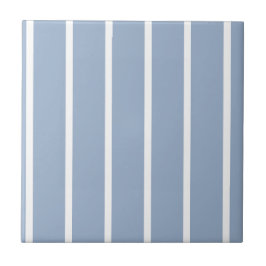 Azulejo Ceramic Tile Blue & White Stripe 