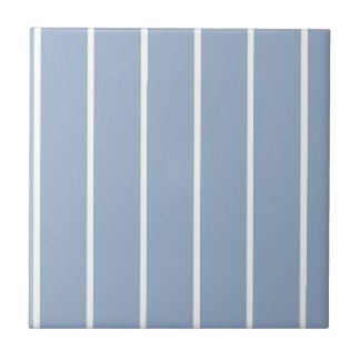 Azulejo Ceramic Tile Blue & White Stripe 