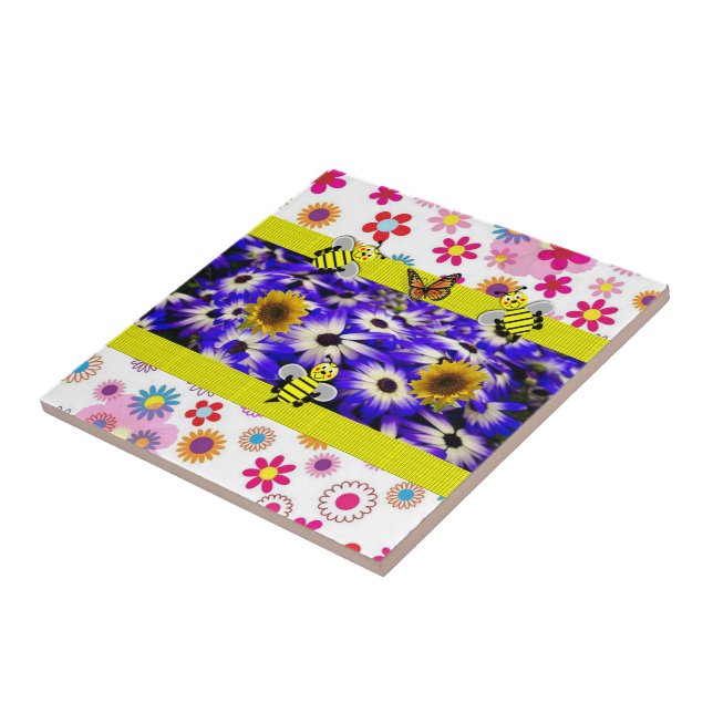 Azulejo Ceramic Tile Bumblebee (Lado)