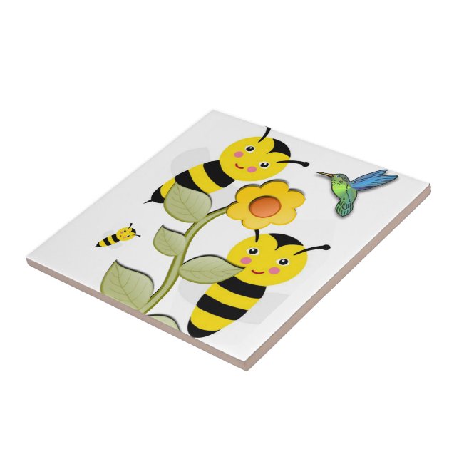 Azulejo Ceramic Tile Bumblebee (Lado)