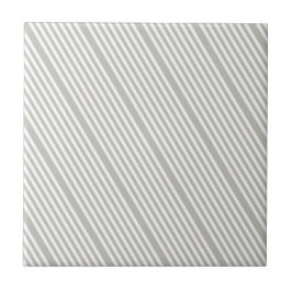 Azulejo Ceramic Tile Grey & White Stripe