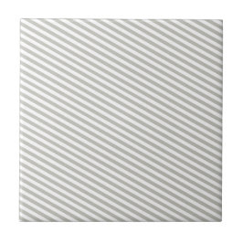 Azulejo Ceramic Tile Grey & White Stripe