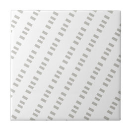 Azulejo Ceramic Tile Grey & White Stripe