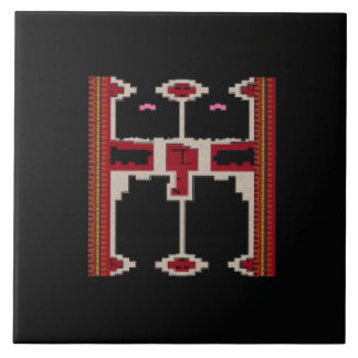 Azulejo Ceramic Tile Inspired by Art of Borneo