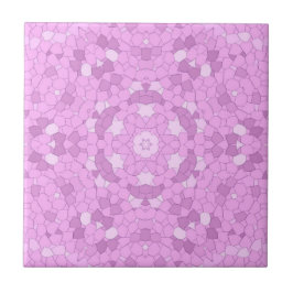 Azulejo Ceramic Tile pink mosaic
