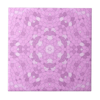 Azulejo Ceramic Tile pink mosaic