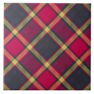 Azulejo Ceramic Tile - Scottish Tartán