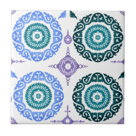 Azulejo Ceramic Wall Tile – Portuguese Blue & Teal.