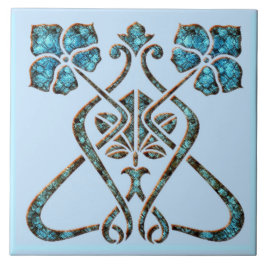 Azulejo Cerámica Art Nouveau