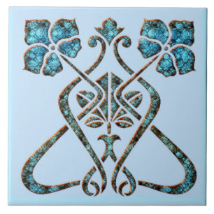 Azulejo Cerámica Art Nouveau