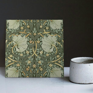 Azulejo Cerámica con patrón vintage de William Morris Pimp
