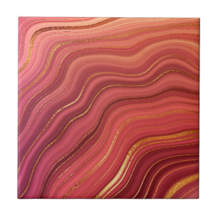 Azulejo Cerámica De Estilo Geode Colorido