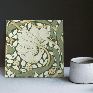 Azulejo Cerámica de patrón vintage de William Morris Pimpe