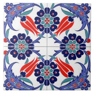 Azulejo Cerámica de tulipán otomana vintage