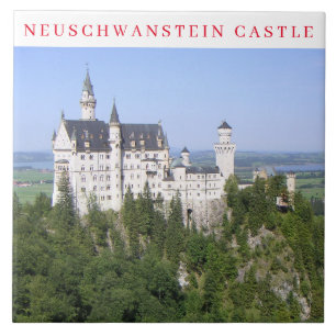 Azulejo Cerámica del castillo de Neuschwanstein