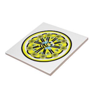 Azulejo Cerámica Tile Amarillo Lemon Bumblebee