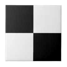 Cerámica Tile del diseñador del Black White Checke