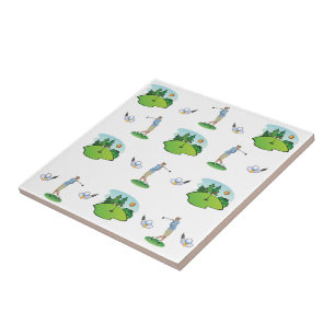 Azulejo Cerámica Tile Golf