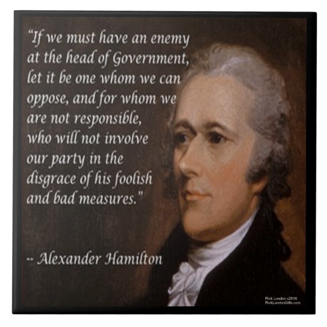 Azulejo Cerámico Alexander Hamilton (Frente)